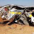 14-seater matatu mangled after crash with lorry (Capital FM)