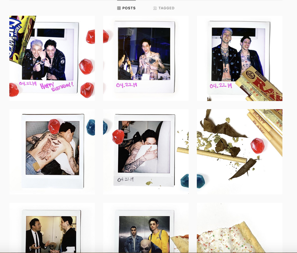 pete davidson instagram aesthetic