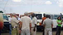 Tourists stranded at Ntulele trading centre in Narok.