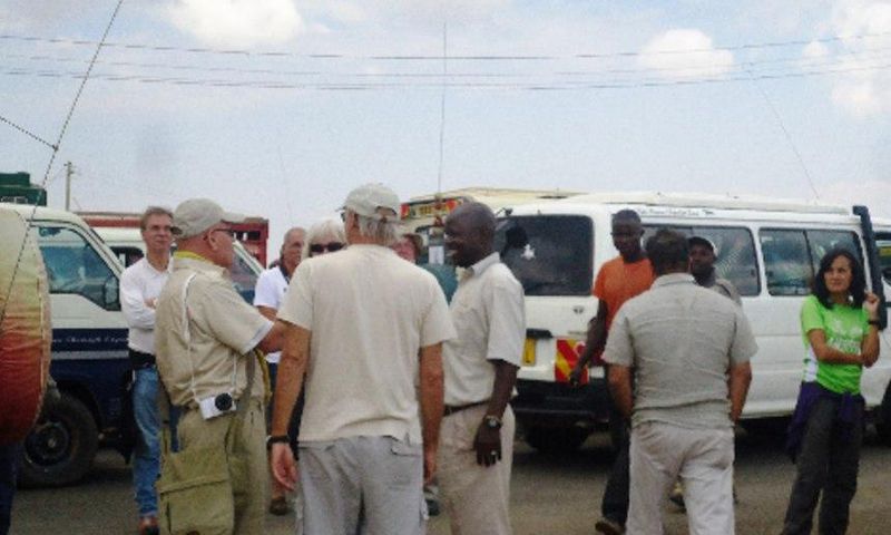 Tourists stranded at Ntulele trading centre in Narok.