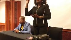 MP Babu Owino with Uasin Gishu Woman Rep Gladys Boss Shollei during visit to Hungary (Twitter)