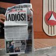 The final print edition of Mexican newspaper Norte, closed due to a lack of security after the murder of a reporter who investigated drug gangs
