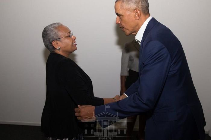 Obama applauds First Lady Margaret Kenyatta on a world stage