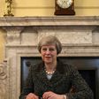 Britain's Prime Minister Theresa May, signs the official letter to European Council President Donald Tusk, invoking Article 50 and signalling the United Kingdom's intention to leave the EU