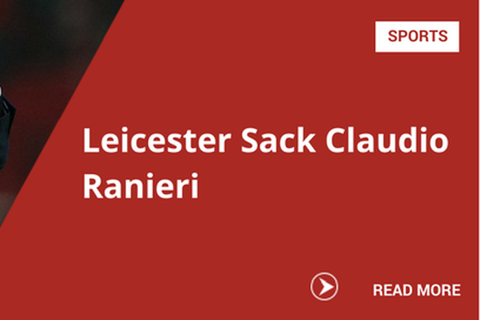 Leicester City Sack Claudio Ranieri