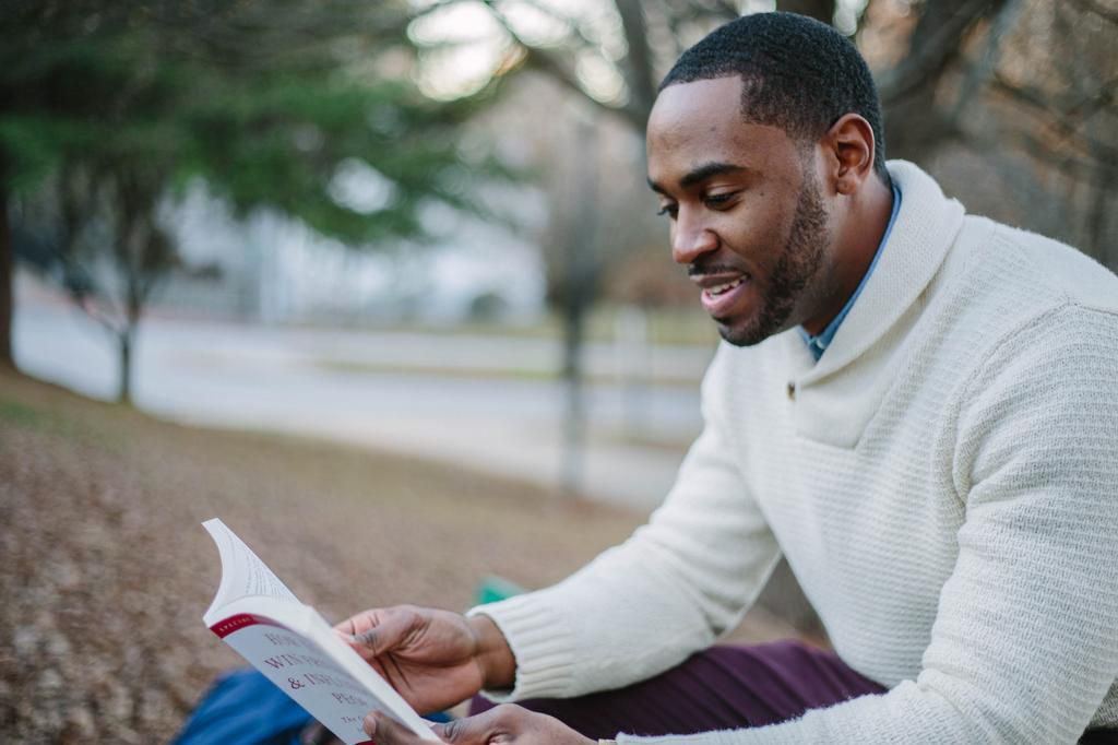 Man reading(courtesy)
