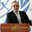 Special Rapporteur on human rights and counter-terrorism for the Office of the United Nations High Commissioner for Human Rights Ben Emmerson speaks at a press conference at the European headquarters of the United Nations in Geneva, on March 3, 2017
