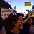 International Women's Day protesters in Madrid called for an end to domestic violence, a growing problem in Spain