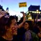 International Women's Day protesters in Madrid called for an end to domestic violence, a growing problem in Spain