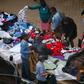 Hawkers displaying their goods on one of the streets in Nairobi