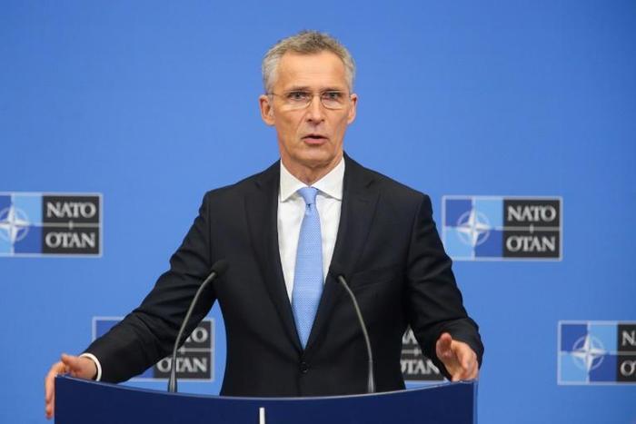 NATO Secretary General Jens Stoltenberg, seen here in February 2019, has agreed with the United States that Germany should boost its military spending