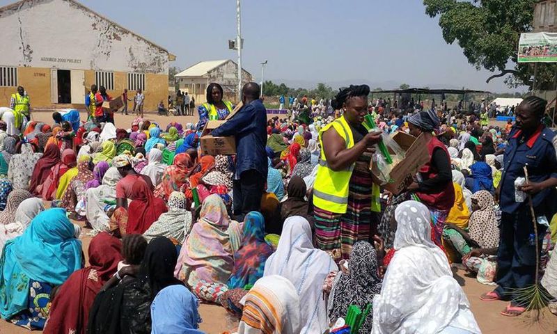 An IDP camp in northern Nigeria.
