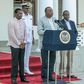 President Uhuru Kenyatta with CSs Henry Rotich and Mwangi Kiunjuri