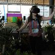 Ella Dawson experiences what it is like to be a tree in a rain forest faced with destruction in a virtual reality presentation at a TED Conference in Vancouver