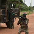 A mutinous soldier holds a RPG rocket launcher inside a military camp in the Ivory Coast's central second city Bouake, on May 15, 2017