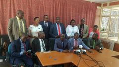 MPs allied to DP William Ruto hold presser over his alleged impeachment (Twitter)