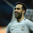 Manchester City's goalkeeper Claudio Bravo reacts during the FA Cup fifth round replay football match against Huddersfield Town March 1, 2017