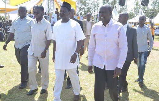 Anyang Nyongo, Raila Odinga and DP William Ruto