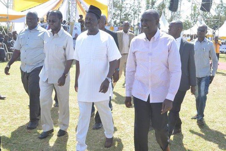 Anyang Nyongo, Raila Odinga and DP William Ruto