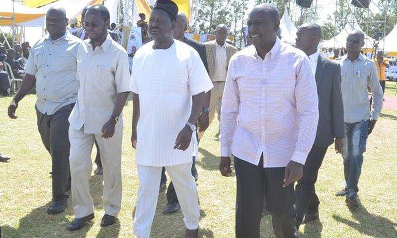 Anyang Nyongo, Raila Odinga and DP William Ruto