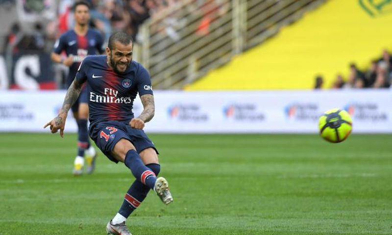 Dani Alves scored for PSG at Nantes in midweek, but a 3-2 defeat saw them miss the chance to wrap up the Ligue 1 title