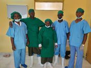 Dr Ekiru Kidalio and his team who successfully performed the first ever c-section at Lorugum Sub County Hospital, Loima in Turkana County (Twitter)