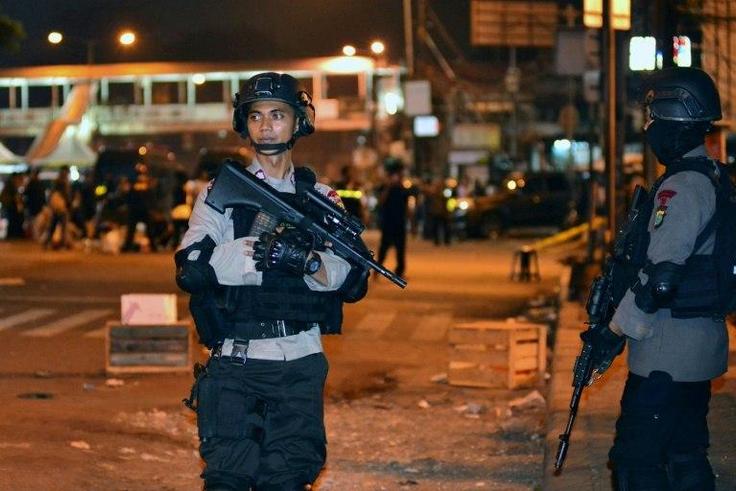 Indonesia's elite anti-terror squad was Thursday investigating a suicide bombing attack near a busy Jakarta bus station that killed three policemen.