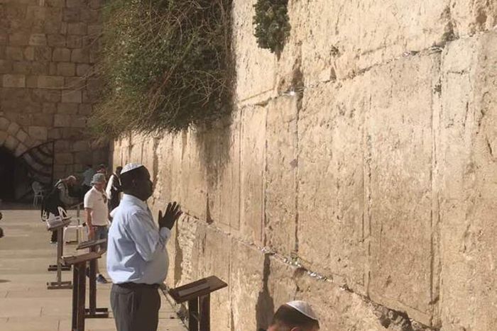 Raila at the Wailing Wall