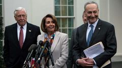 Nancy Pelosi (C) is poised to wield the gavel once again as speaker of the US House of Representatives when Democrats regain control of the chamber on January 3, 2019