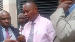Director of Criminal Investigations George Kinoti during the raid at Africa Spirits Ltd in Thika on February 8, 2019