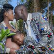 King Kaka and his Wife Nana Owiti who has clapped back at Critics over breast feeding