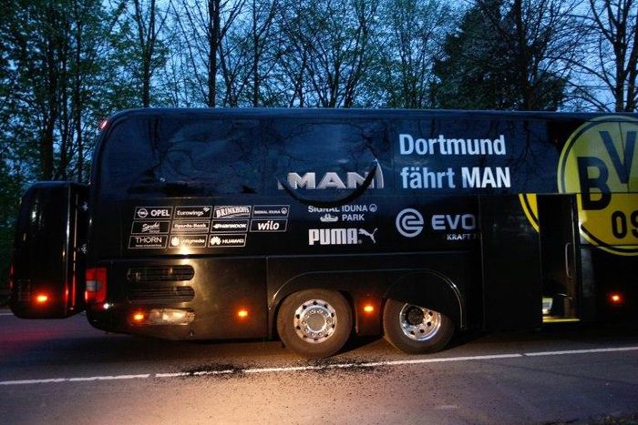 The incident, which occurred on April 11, saw three explosions go off alongside the team bus minutes after it left the squad's hotel