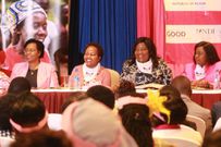 Governors Anne Waiguru, Joyce Laboso and Charity Ngilu co-host the Embrace pre-convention together with CS Margaret Kobia and Mama Ida Odinga (Twitter)