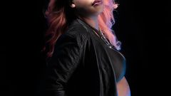 Actress Bridget Achieng during her baby bump shoot (purpleapplestudio)
