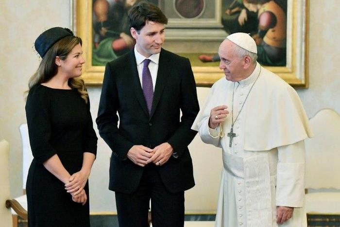 Canadian Prime Minister Justin Trudeau, visiting thr Catican with his wife Sophie, was seeking a papal apology on behalf of the Catholic Church for documented abuse of indigenous Canadians at church-run boarding schools
