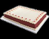 Square shaped wedding cake (Courtesy)