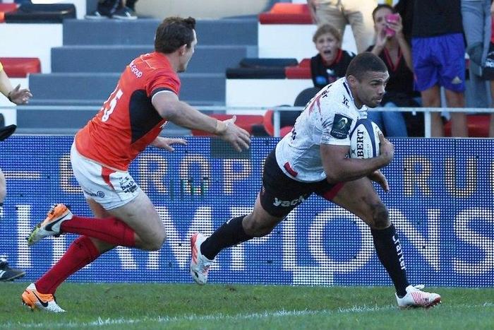 South Africa's Bryan Habana (R) returned from injury to score against Italy, taking his tally to 67 in 124 appearances, but has been dropped against Wales