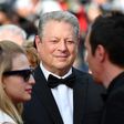 Sunny outlook: Former US Vice President Al Gore, pictured here for the screening in Cannes on Monday of 'The Killing of a Sacred Deer', says momentum on tackling climate change is now irreversible