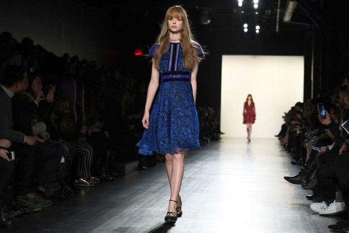 Tadashi Shoji, who moved to the US in 1973, drew a parallel between the inspiration for his collection and protests today sweeping the world