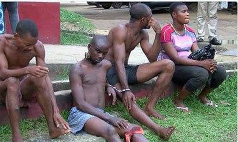 Ukame Ubong was paraded alongside other offenders at the Cross River State Police Command.
