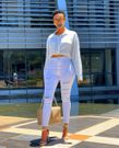 Why every woman needs a pair of high waisted jeans (Image: Instagram huddahthebosschick)