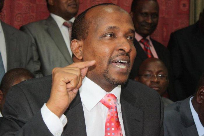 National Assembly Majority leader Aden Duale. He warned Jubilee leaders who have attacked Uhuru (Twitter)