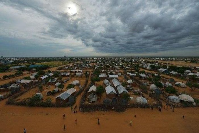 Part of the eastern sector of the IFO-2 camp in the sprawling Dadaab refugee camp