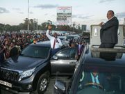 File image of President Uhuru Kenyatta and Deputy President William Ruto in Kitengela