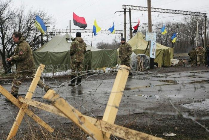 Ukrainian nationalist protesters and military veterans have blockaded trade with Russian-backed insurgents