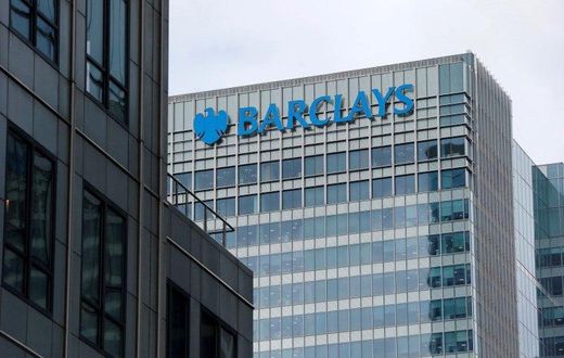 A Barclays bank office is seen at Canary Wharf in London, Britain May 19, 2015.  REUTERS/Suzanne Plunkett/File Photo