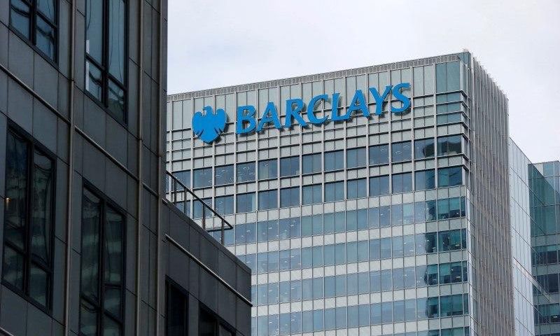A Barclays bank office is seen at Canary Wharf in London, Britain May 19, 2015.  REUTERS/Suzanne Plunkett/File Photo