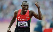Two-time Olympic 800m champion David Rudisha