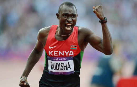 Two-time Olympic 800m champion David Rudisha