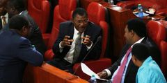 Senators Moses Wetangula and Ledama Ole Kina
